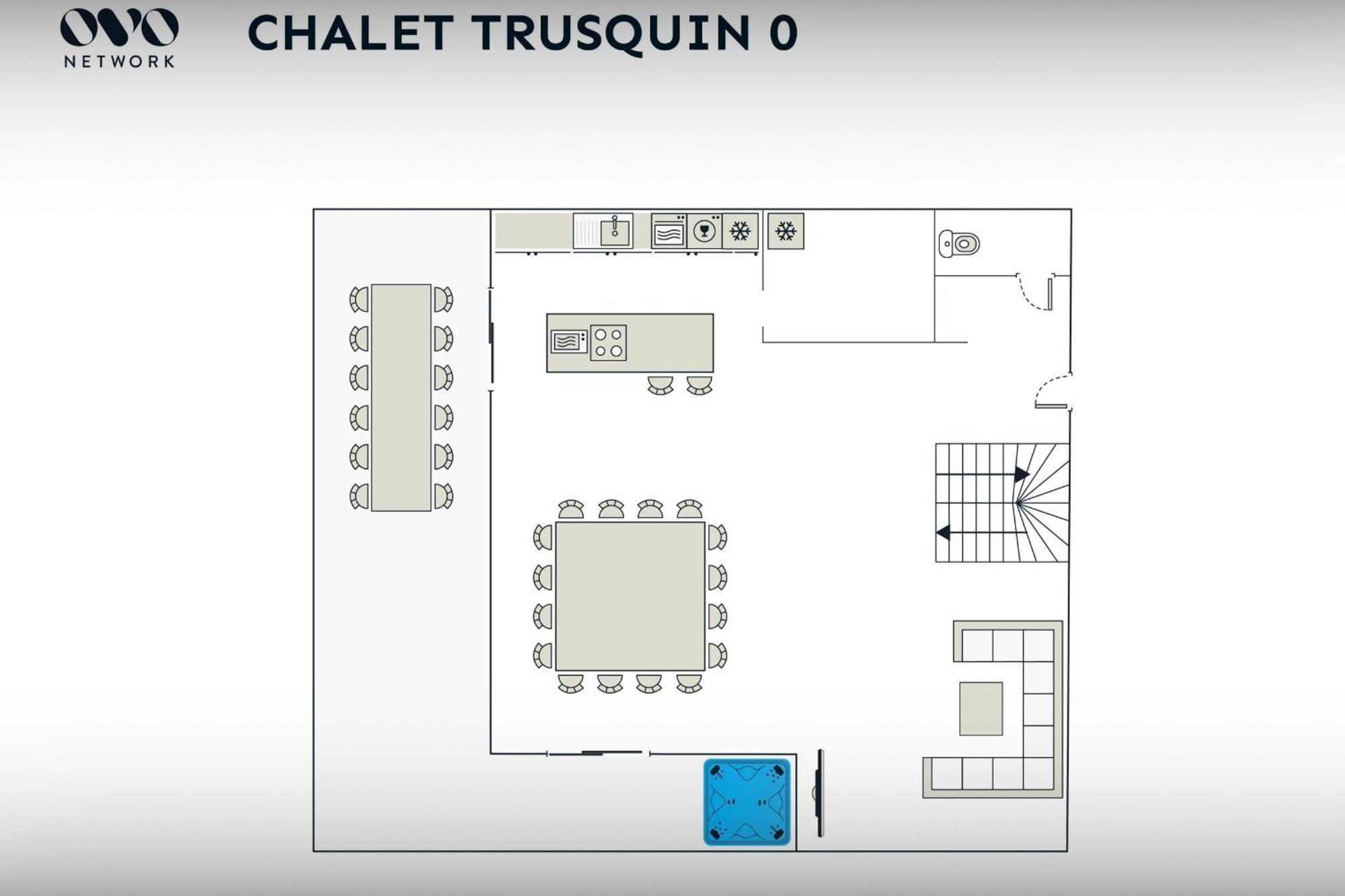 הוילה לה גראן-בורנו Chalet Trusquin - Ovo Network מראה חיצוני תמונה