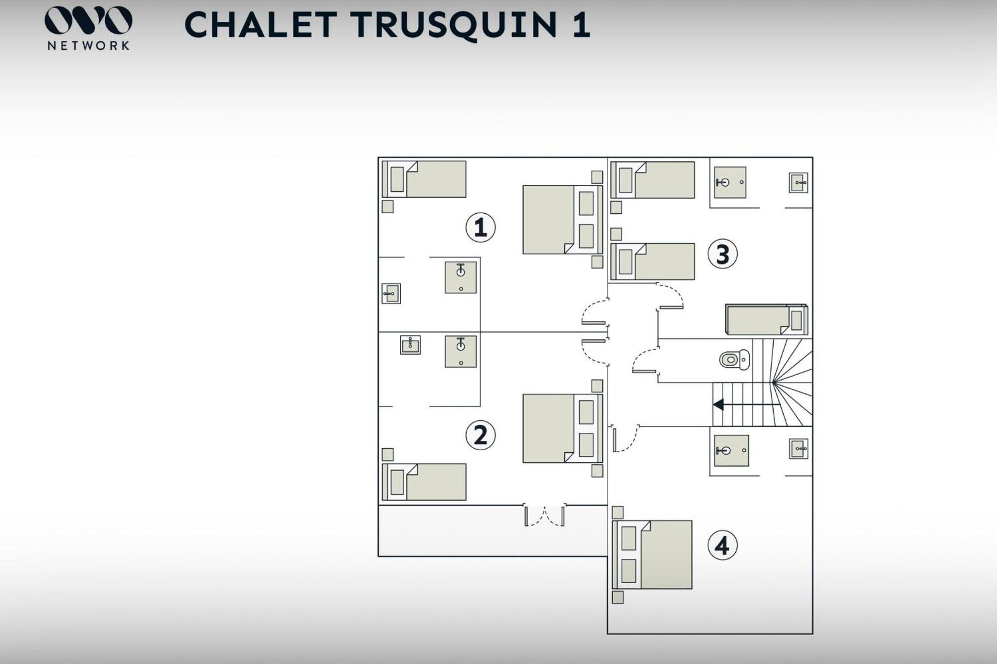 הוילה לה גראן-בורנו Chalet Trusquin - Ovo Network מראה חיצוני תמונה