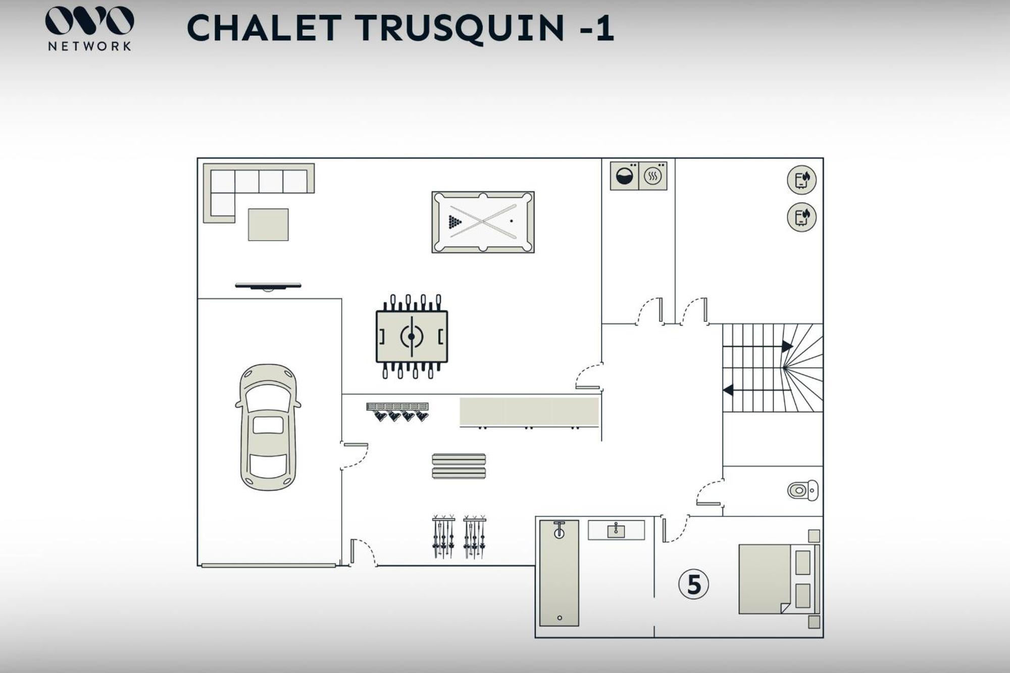 הוילה לה גראן-בורנו Chalet Trusquin - Ovo Network מראה חיצוני תמונה